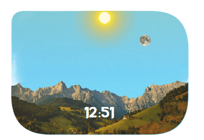 Day Night Clock Widget