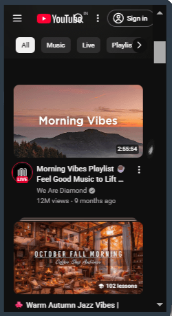 Youtube Widget